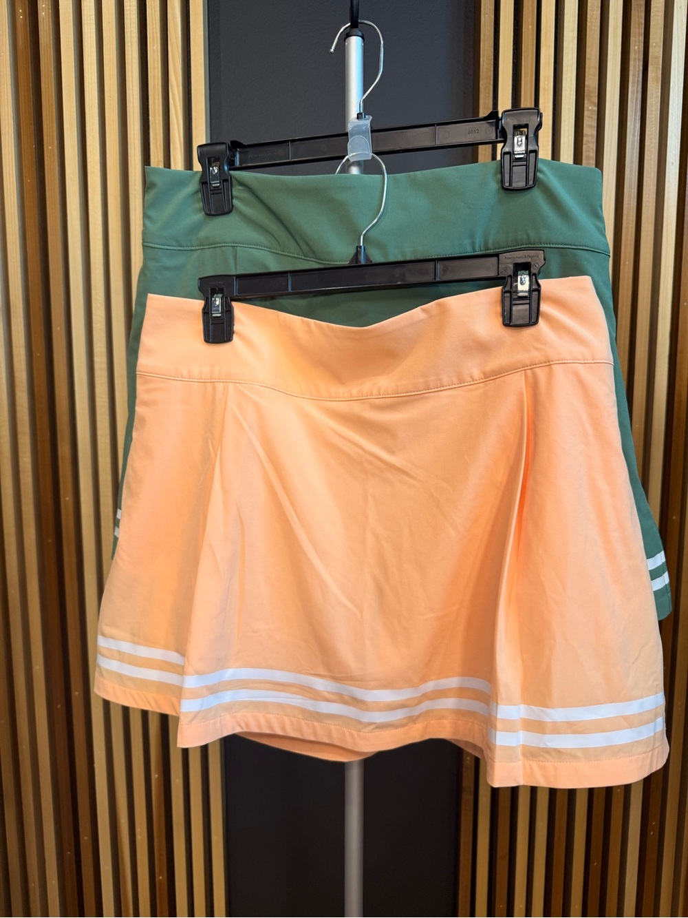 Calia Truelight 15” Golf Skort 2 Set in Peach and Olive Green